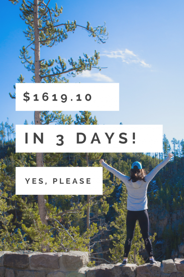 Selling $1619.10 in 3 days! + a Track Meet